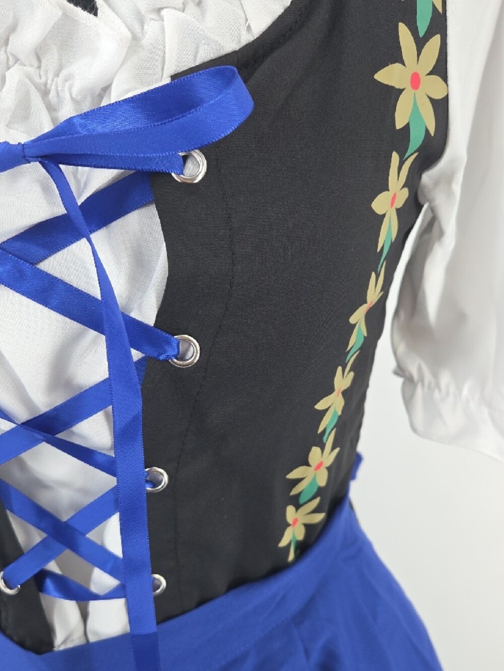Blue & Black Oktoberfest Drindl with Embroidered Apron - Picture 6 of 16
